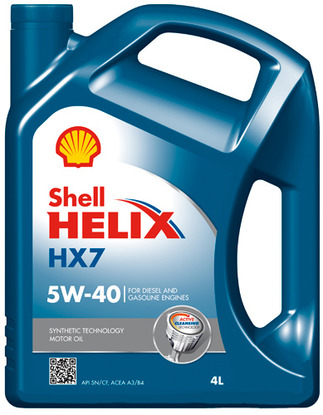 Shell Helix HX7 5W-40 4л