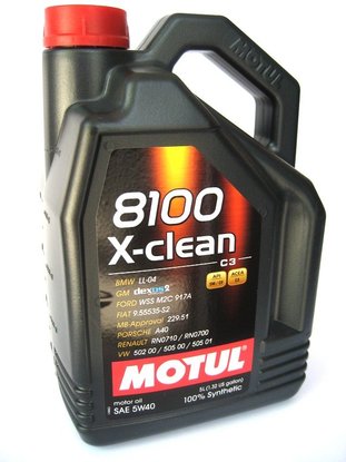 MOTUL 8100 X-CLEAN 5W40 5л